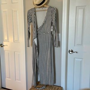 Good American maxi wrap dress